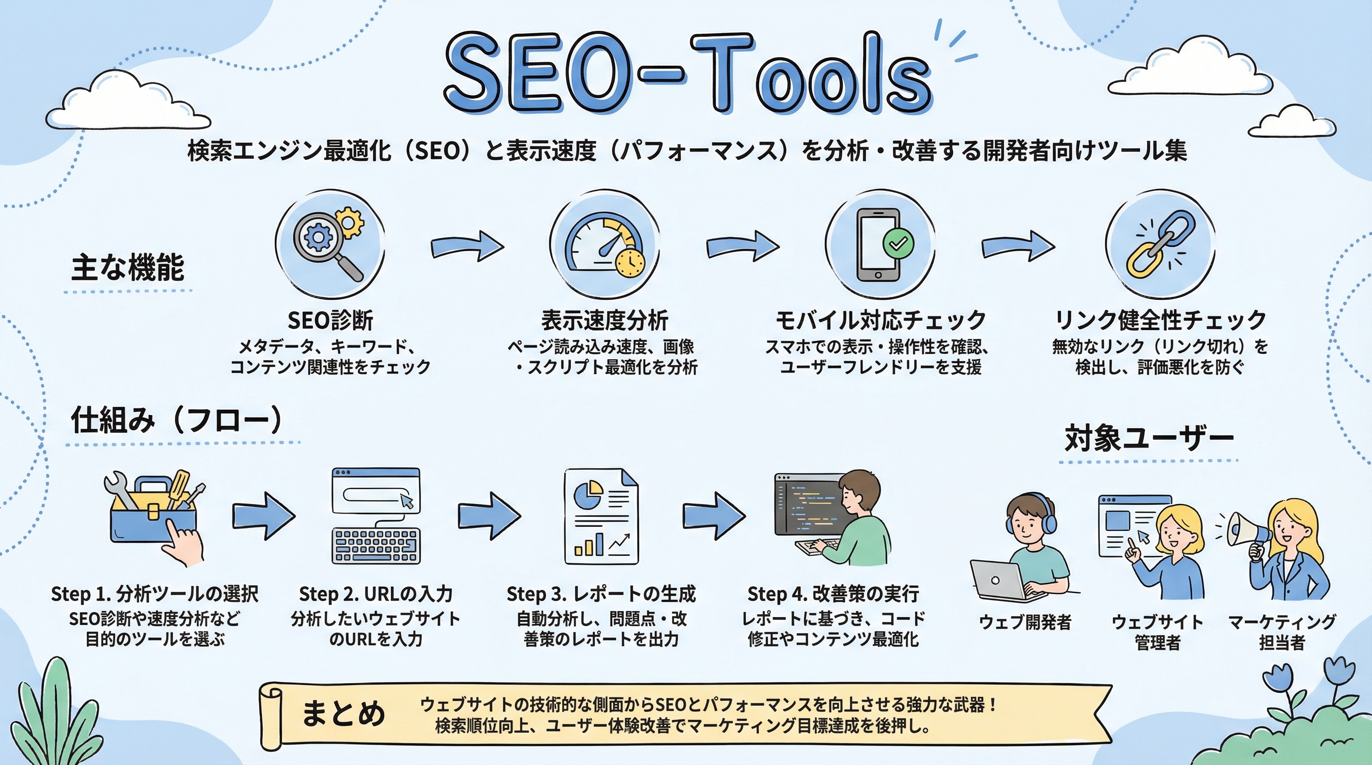 SEO-Tools インフォグラフィック