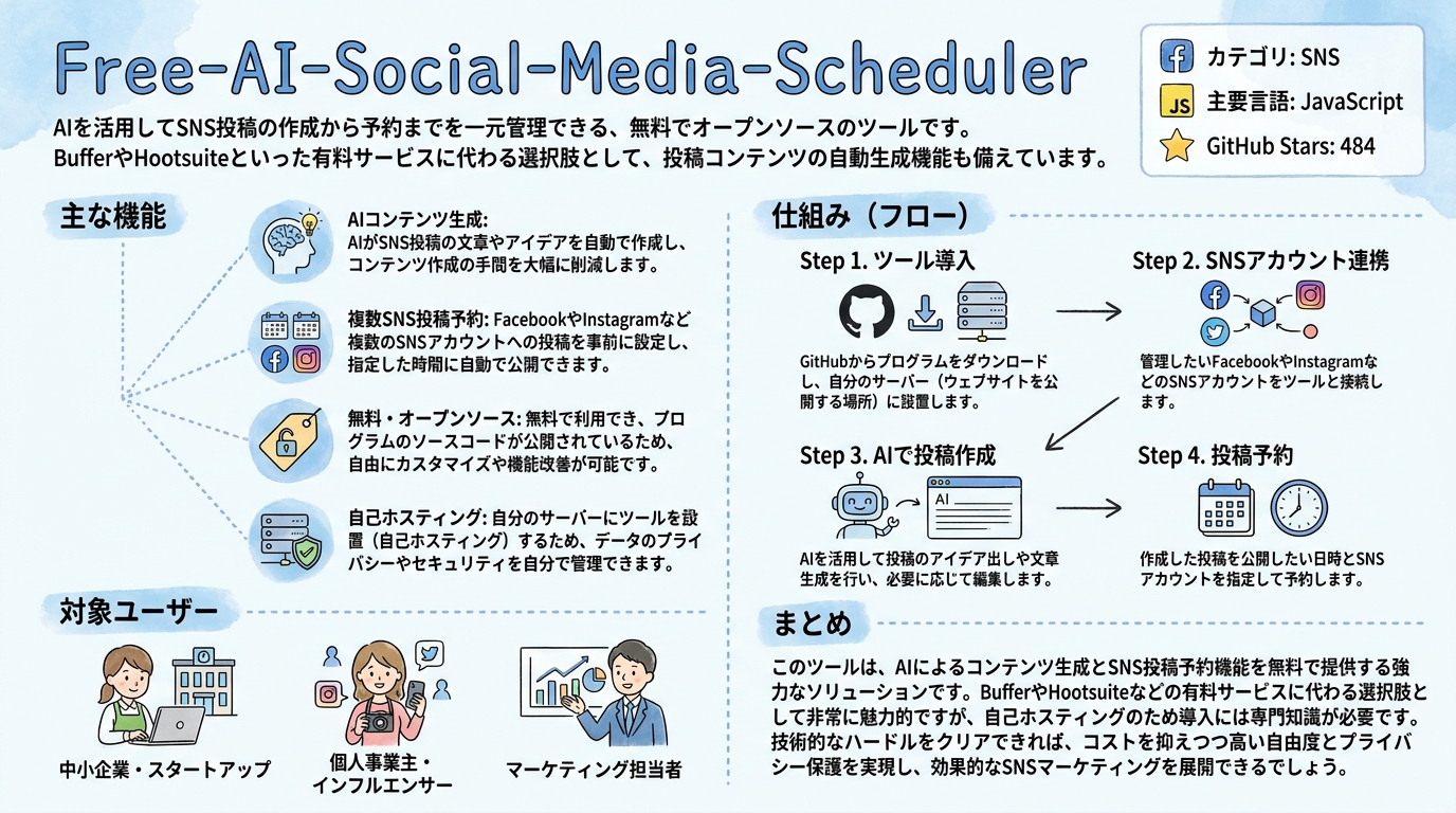Free-AI-Social-Media-Scheduler インフォグラフィック