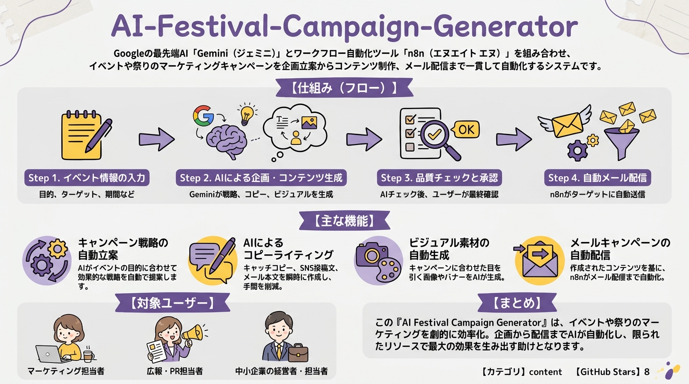 AI-Festival-Campaign-Generator インフォグラフィック