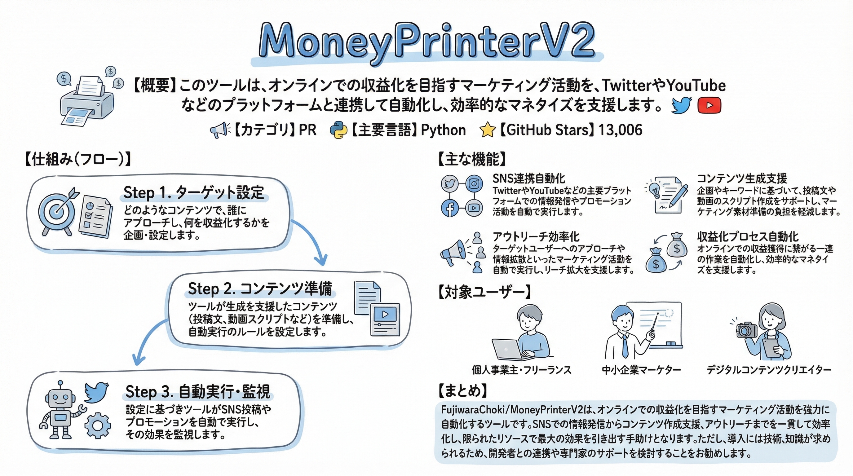 MoneyPrinterV2 インフォグラフィック