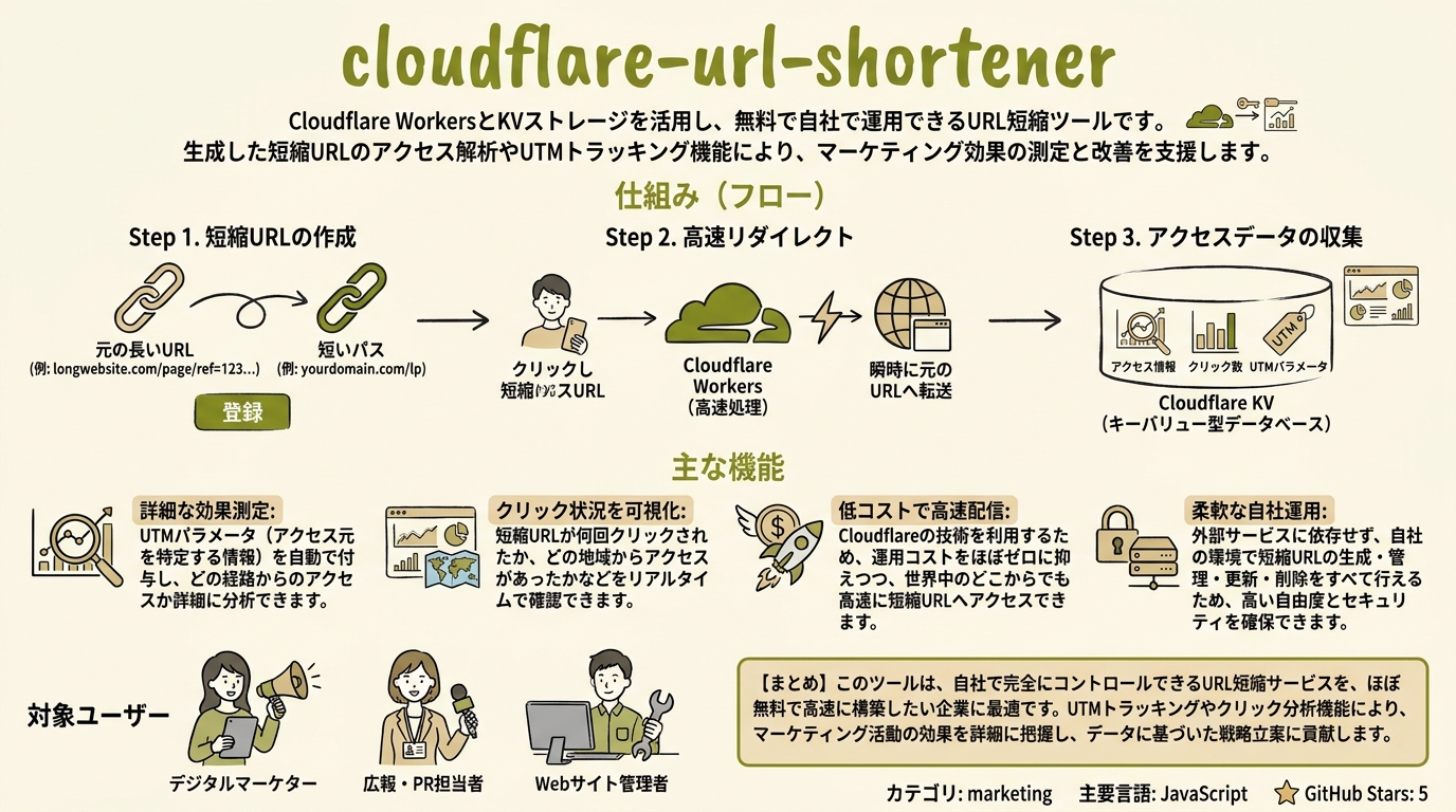 cloudflare-url-shortener インフォグラフィック