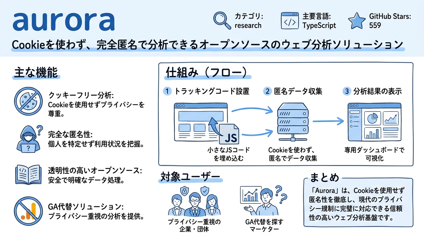 aurora インフォグラフィック