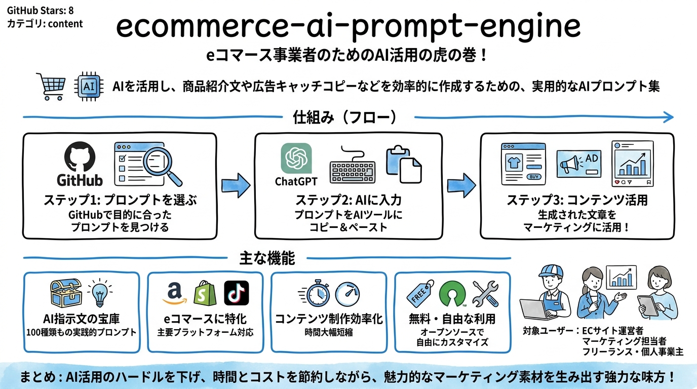 ecommerce-ai-prompt-engine インフォグラフィック