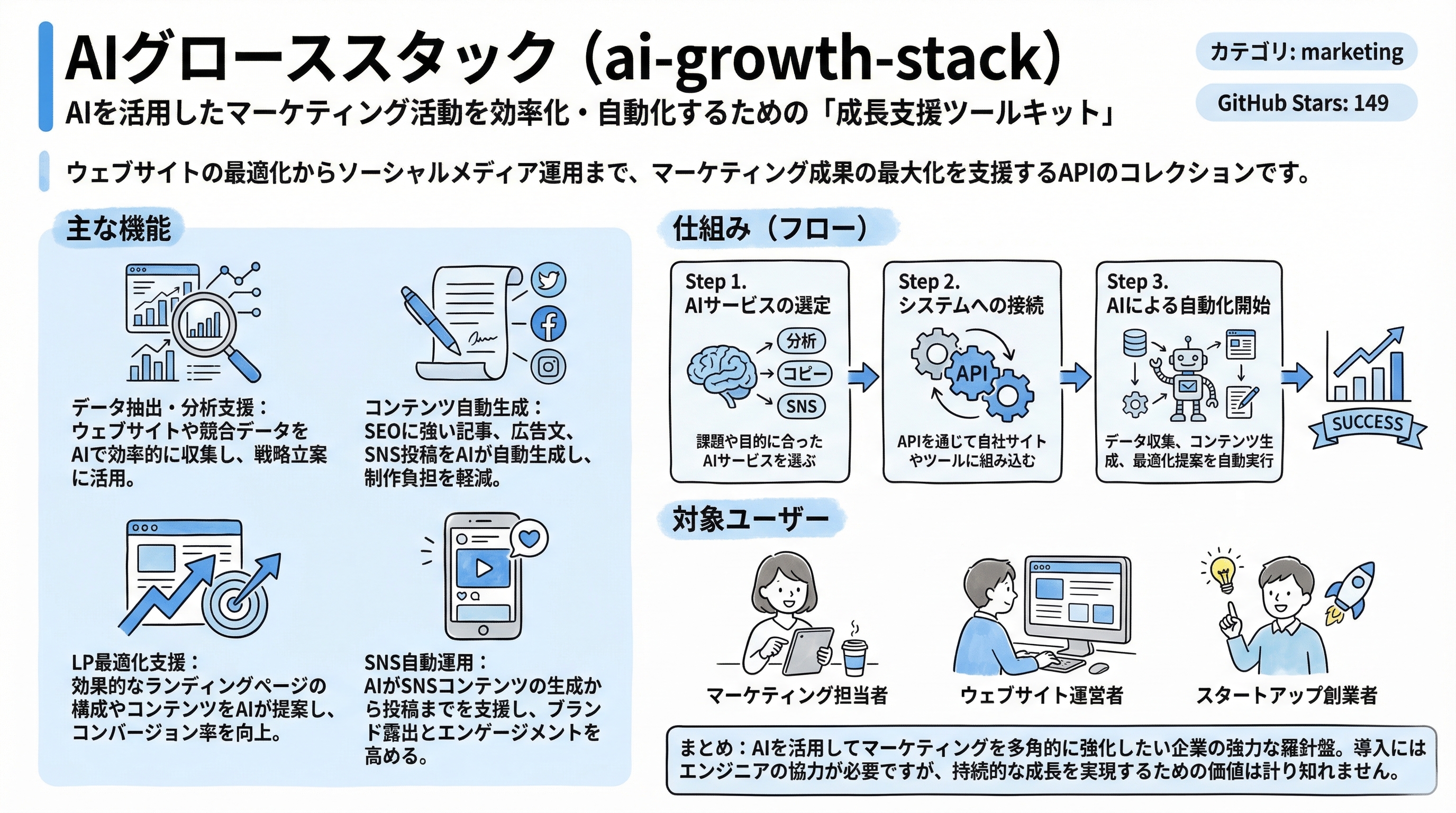 ai-growth-stack インフォグラフィック
