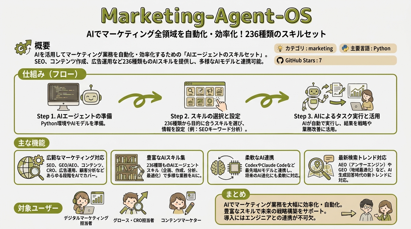 Marketing-Agent-OS インフォグラフィック