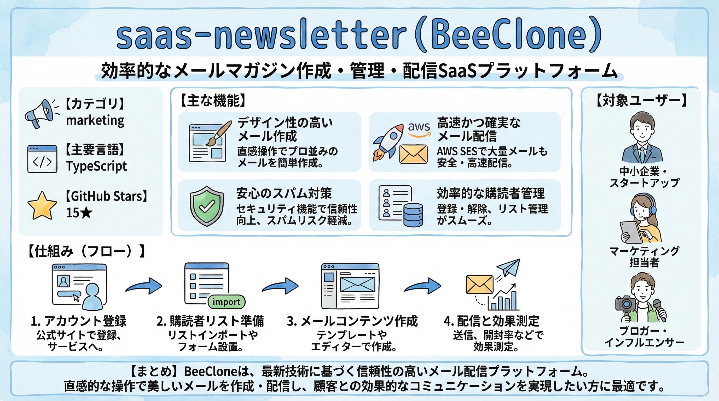 saas-newsletter インフォグラフィック