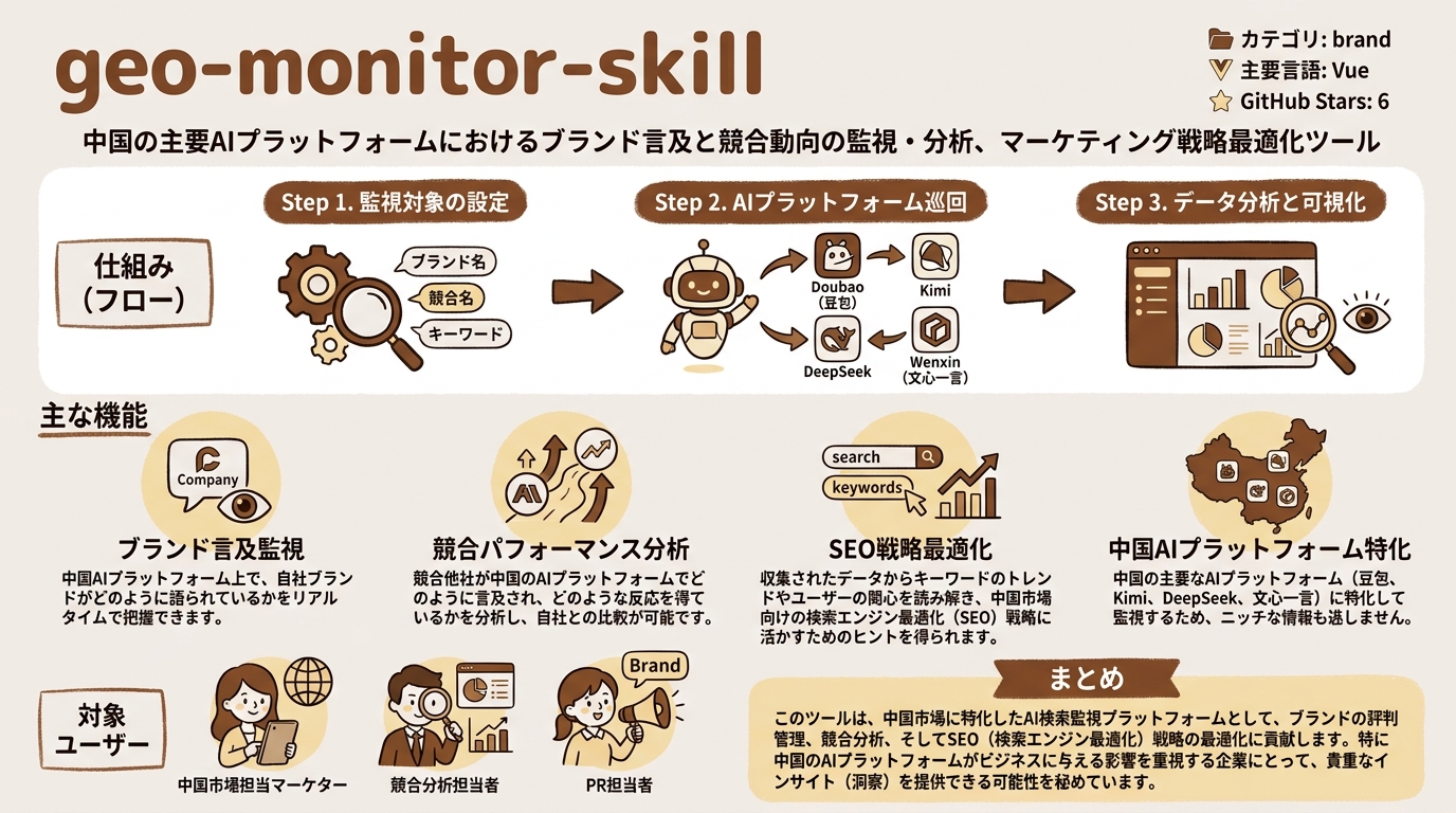 geo-monitor-skill インフォグラフィック