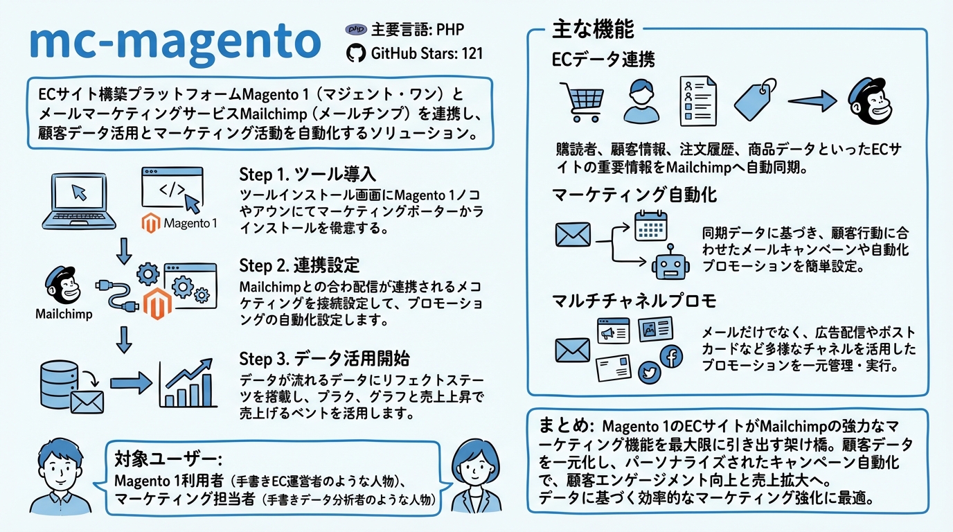 mc-magento インフォグラフィック