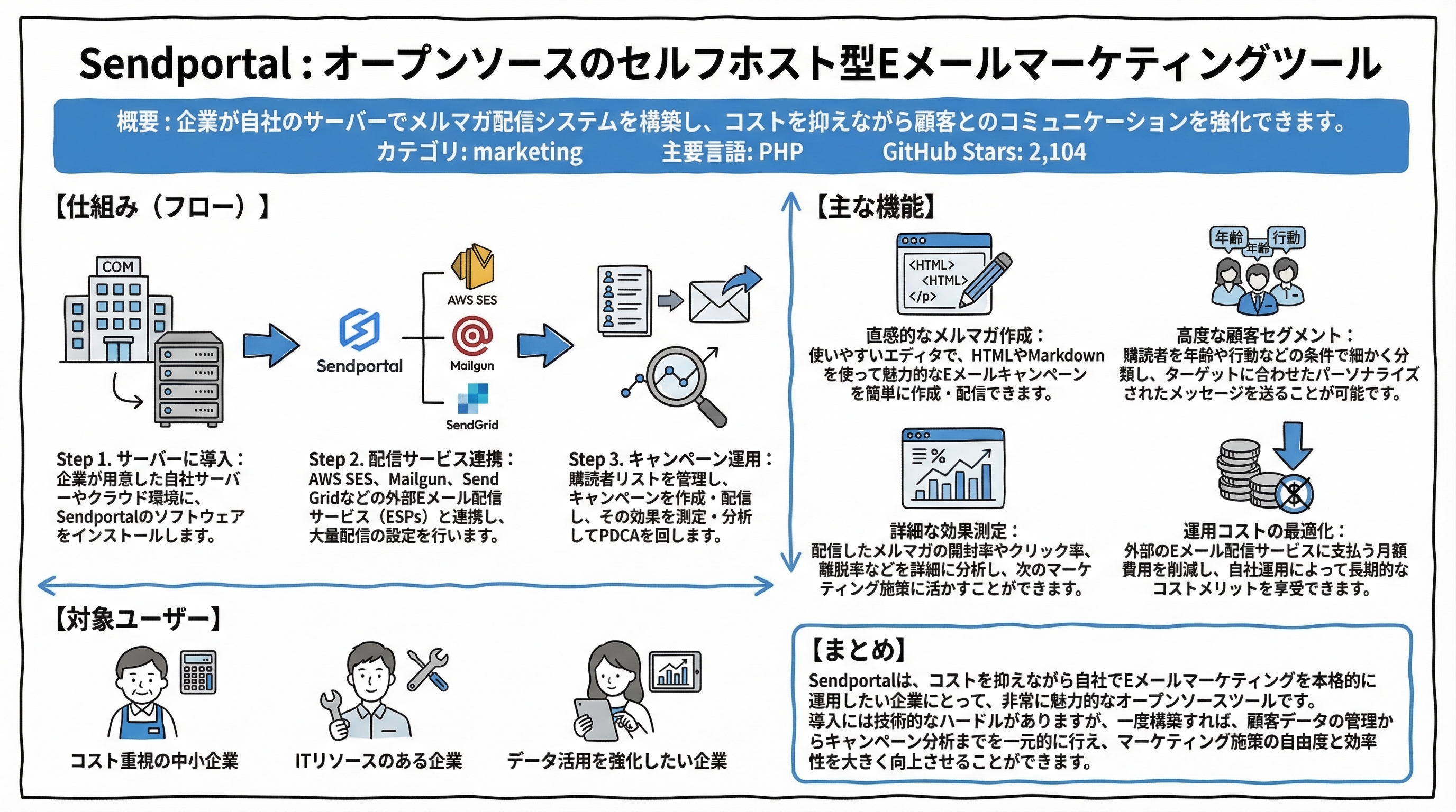 sendportal インフォグラフィック