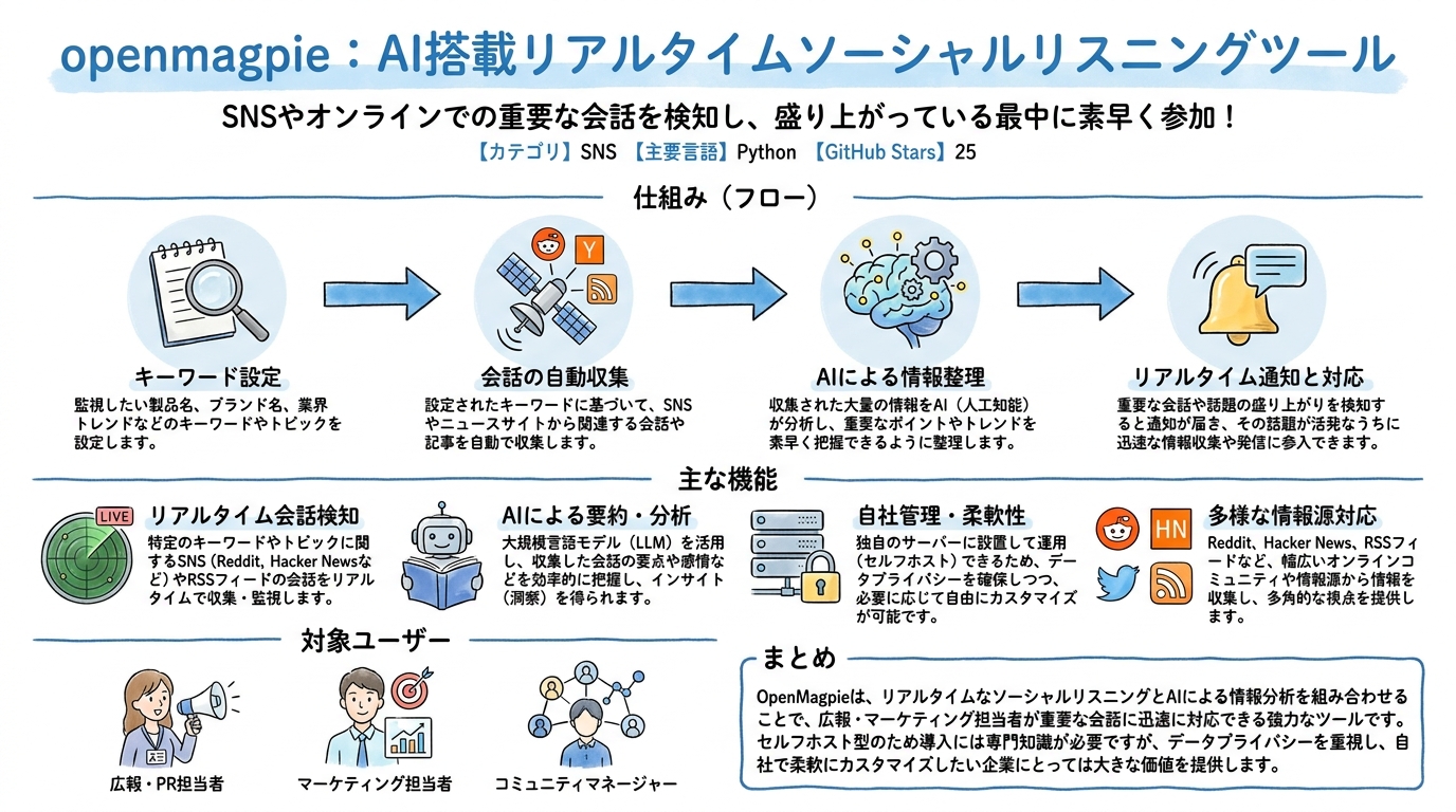 openmagpie インフォグラフィック