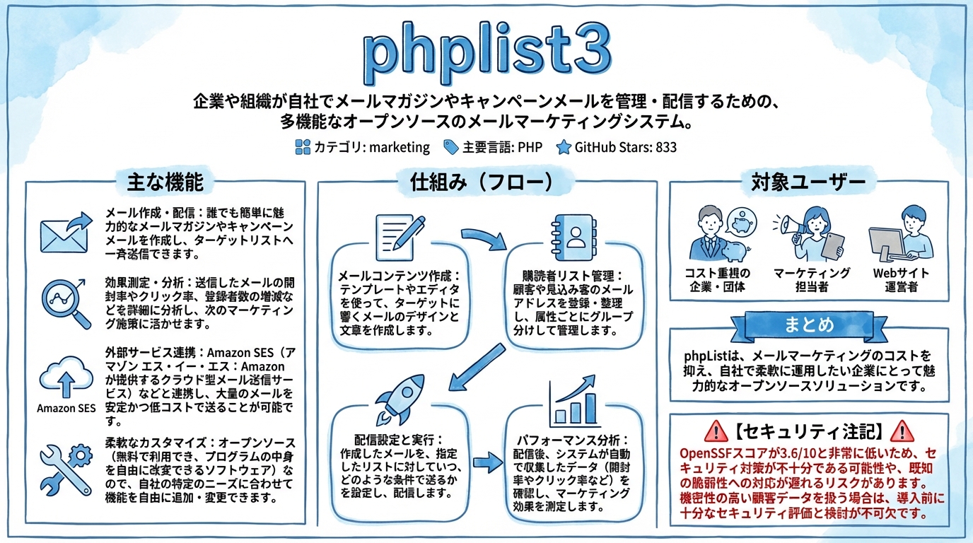 phplist3 インフォグラフィック