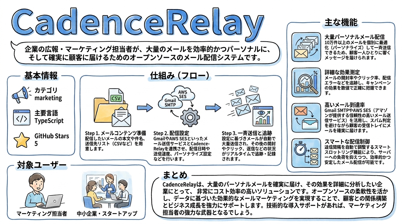 CadenceRelay インフォグラフィック