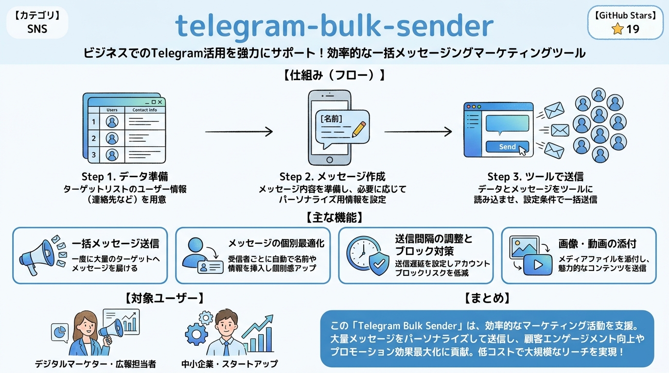 telegram-bulk-sender インフォグラフィック