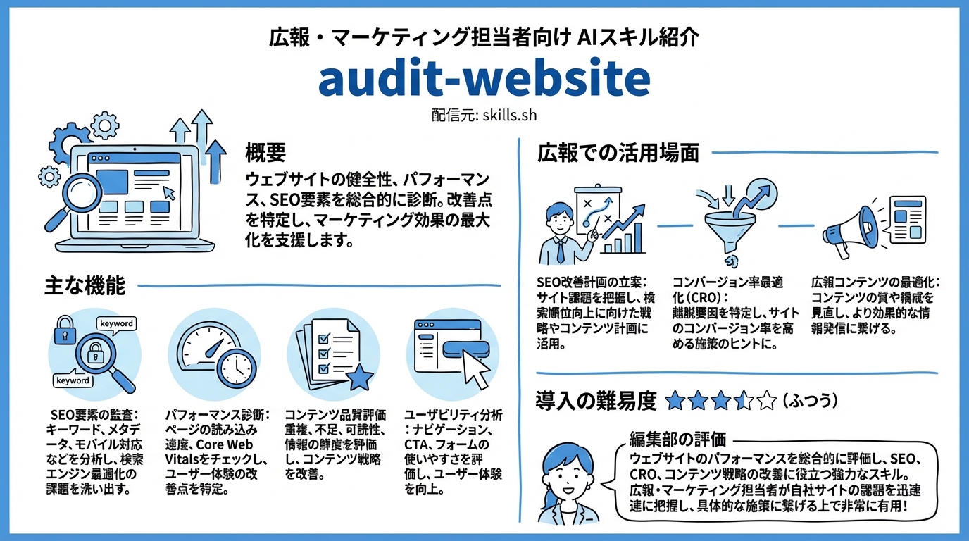 audit-website インフォグラフィック