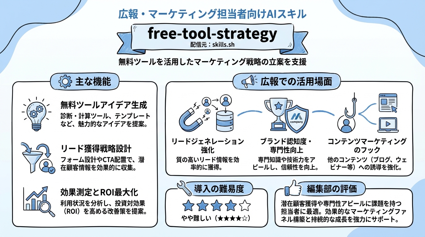free-tool-strategy インフォグラフィック
