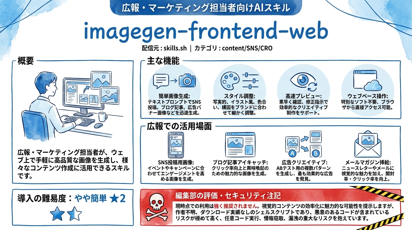 imagegen-frontend-web インフォグラフィック