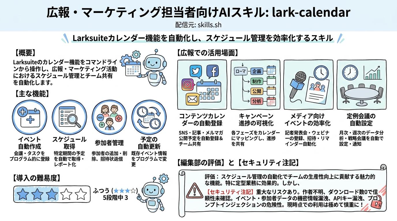 lark-calendar インフォグラフィック