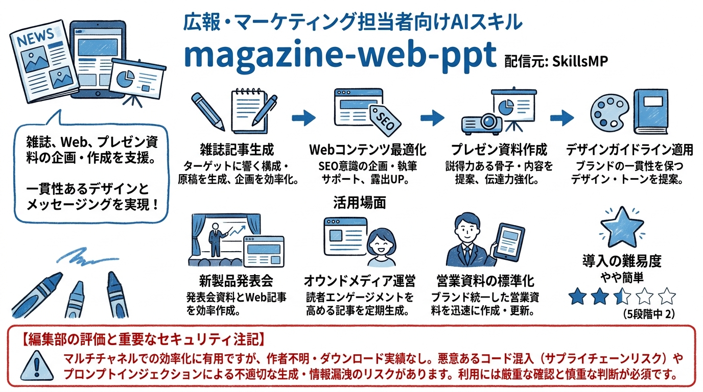 magazine-web-ppt インフォグラフィック