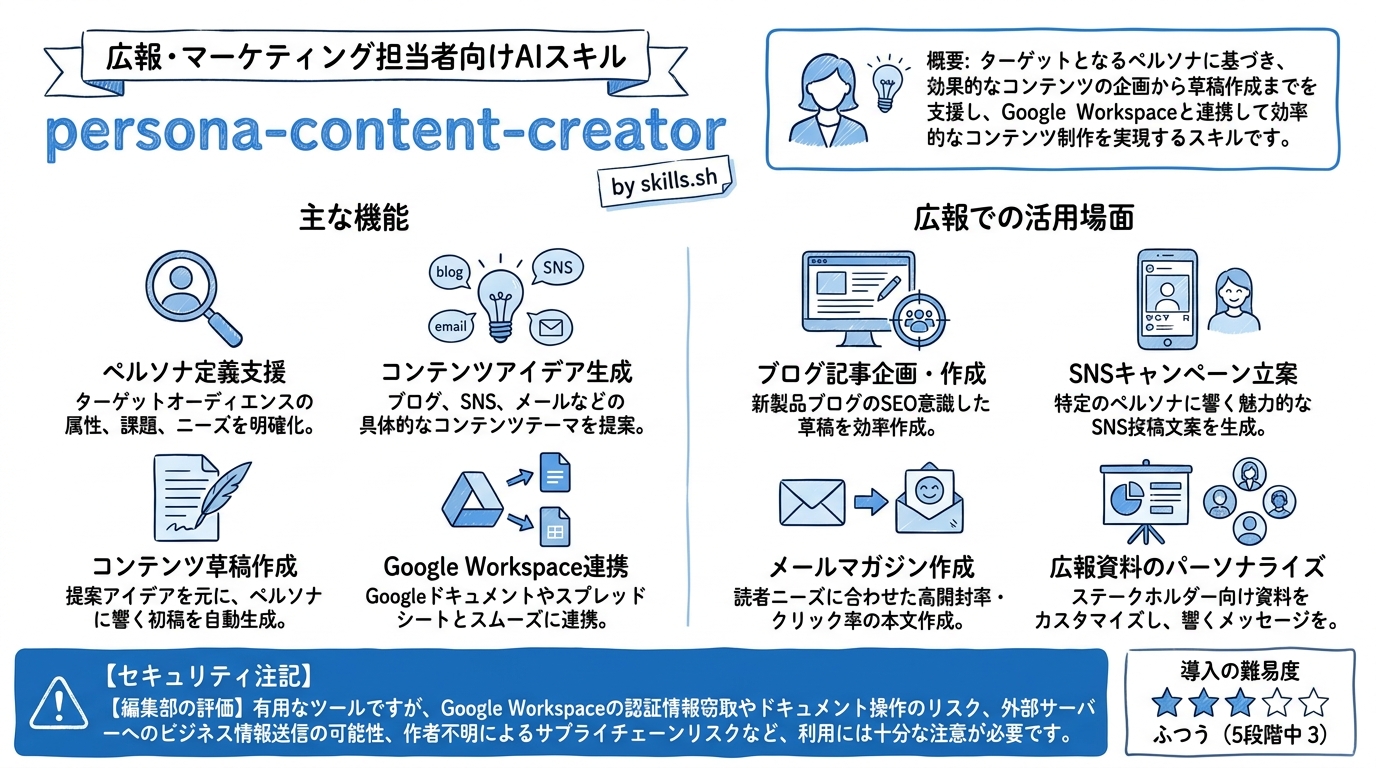 persona-content-creator インフォグラフィック