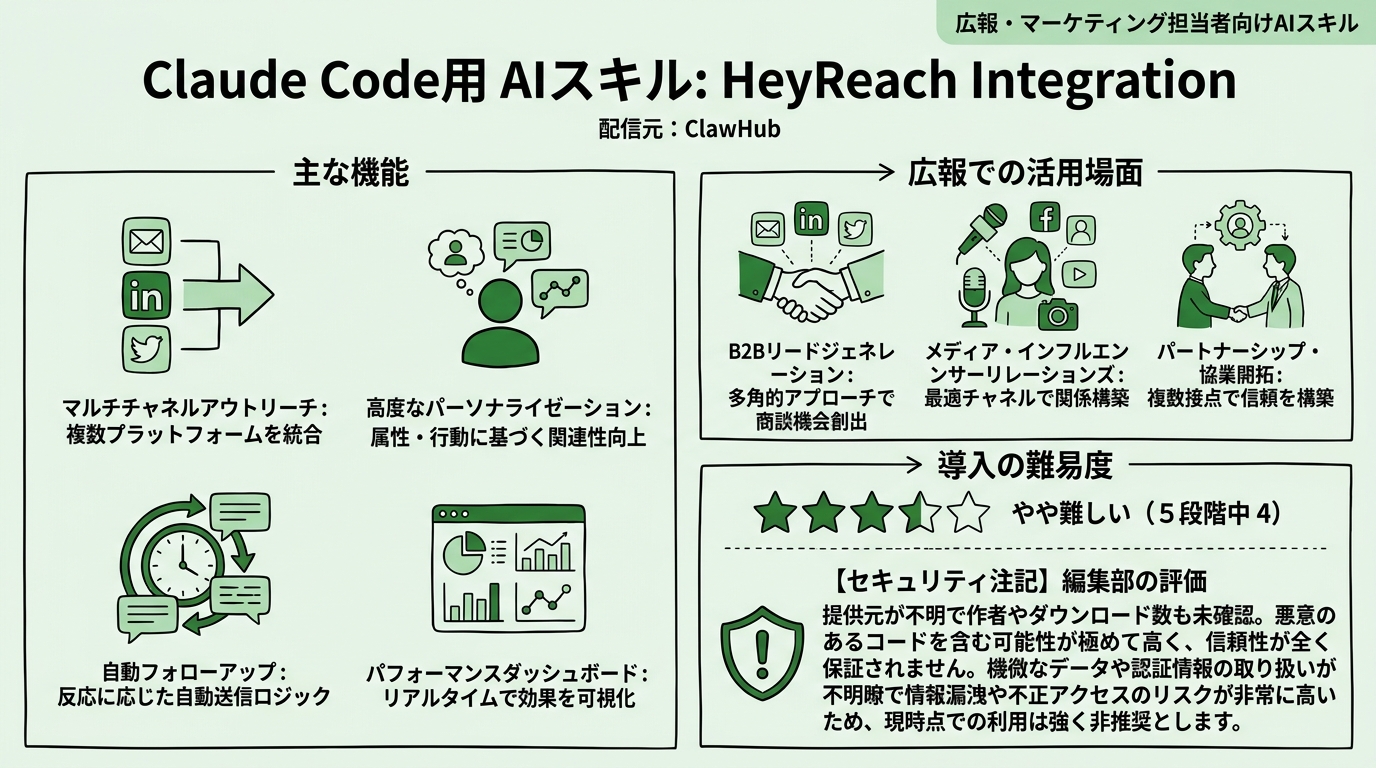 Plugin: HeyReach Integration インフォグラフィック