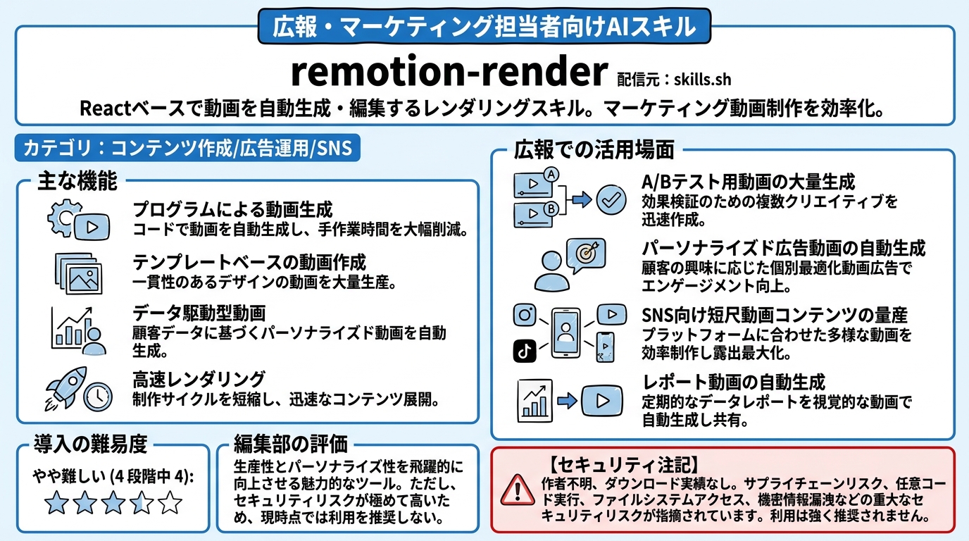 remotion-render インフォグラフィック