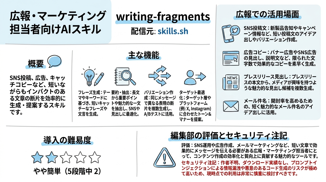 writing-fragments インフォグラフィック